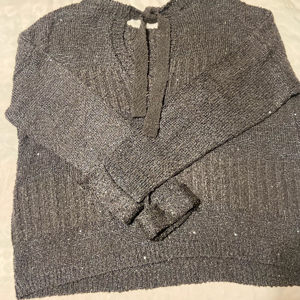Jack by BB Dakota, beautiful grey, sequin sweater. Size M